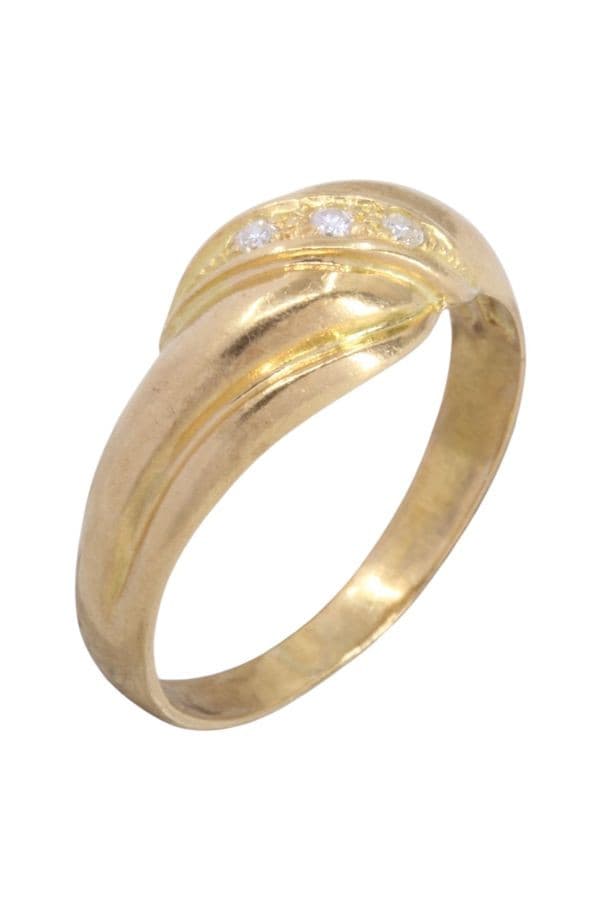 BAGUE ENTRELACÉE DIAMANTS — vue 3