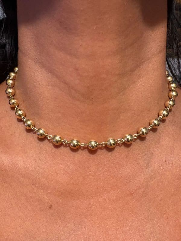 COLLIER BOULES MODERNE — vue 2