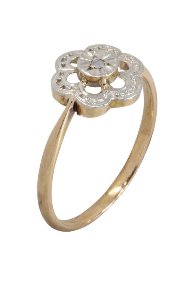 BAGUE ART-NOUVEAU — vue 3