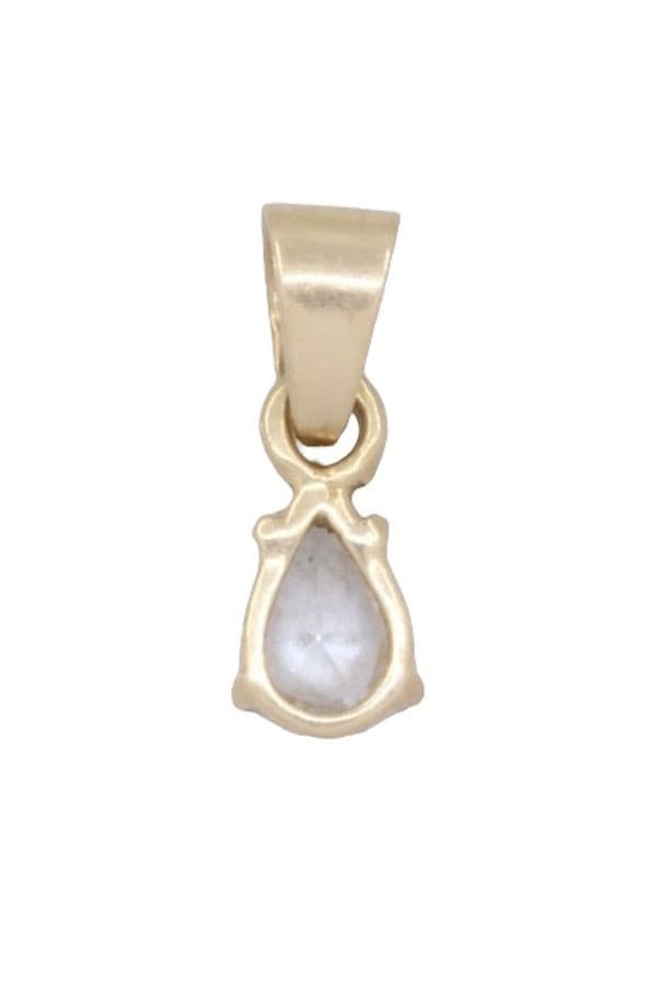 PENDENTIF DIAMANT GOUTTE 0.40 CARAT — vue 3