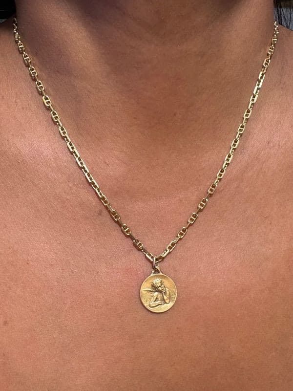 MEDAILLE BAPTEME ANGE BIFACE — vue 2