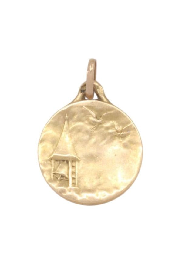MEDAILLE BAPTEME ANGE BIFACE — vue 3