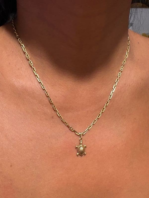 PENDENTIF MODERNE TORTUE — vue 2