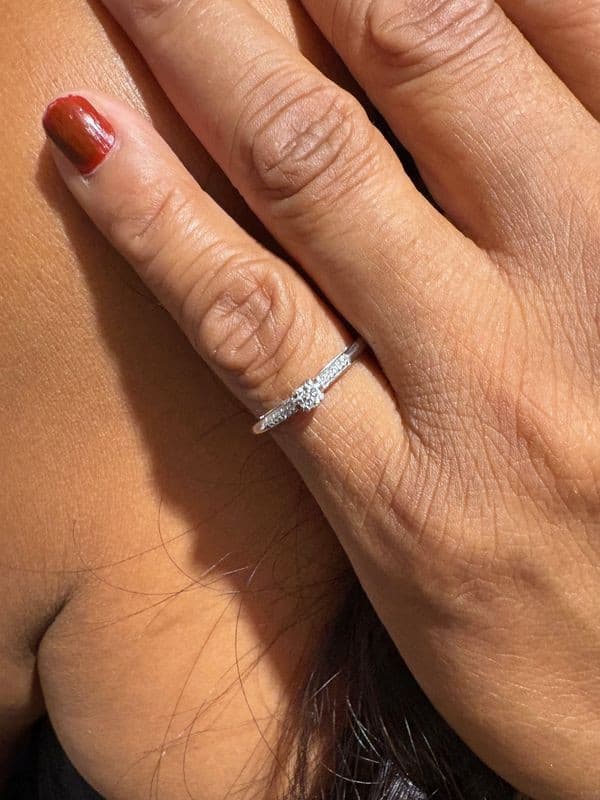 SOLITAIRE MAUBOUSSIN "TU ES LE SEL DE MA VIE" — vue 2