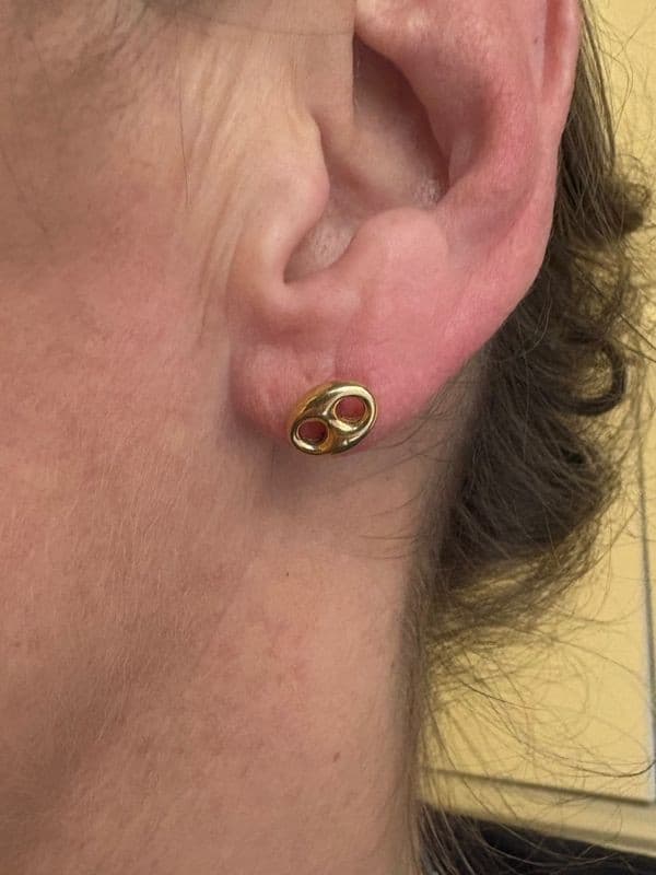 BOUCLES D'OREILLES GRAINS DE CAFÉ — vue 2