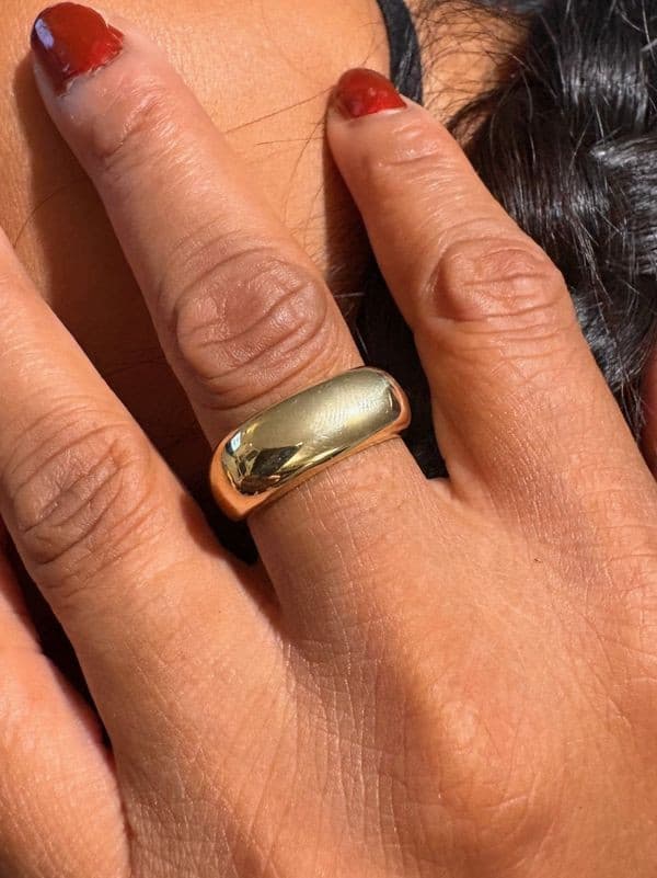 BAGUE JONC CARRÉ — vue 2