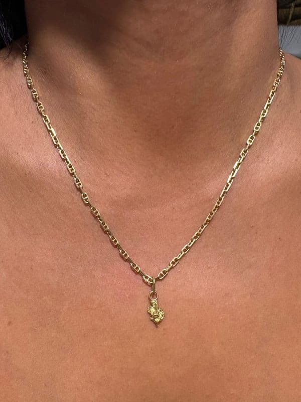 PENDENTIF PÉPITE NATURELLE — vue 2