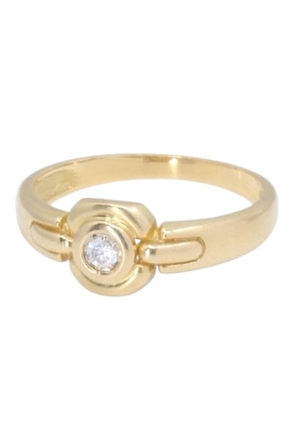 BAGUE SOLITAIRE SERTI CLOS — vue 6