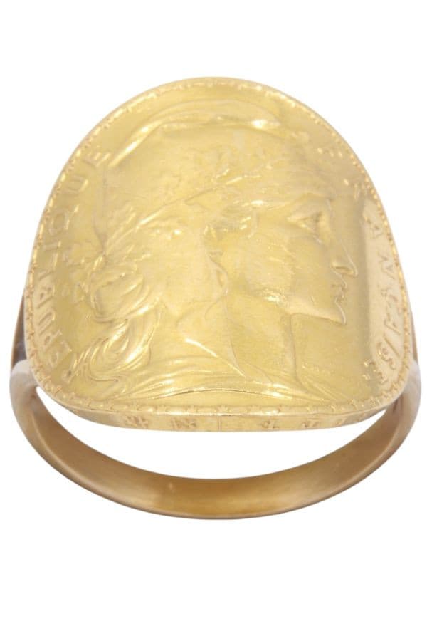 BAGUE PIÈCE 20 FRANCS — vue 1
