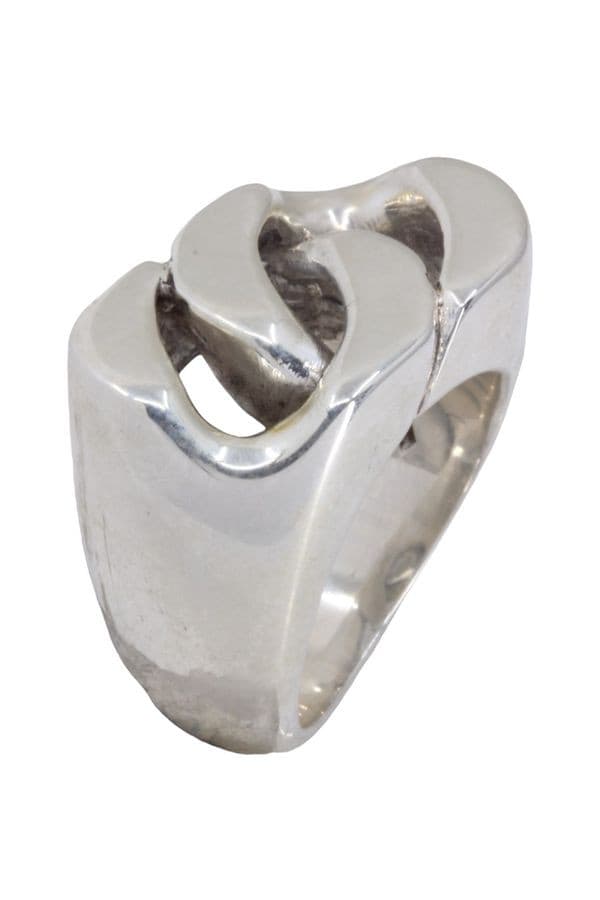 BAGUE HERMES VINTAGE GOURMETTE — vue 3