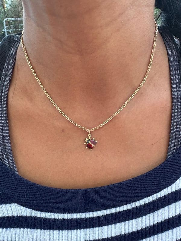 PENDENTIF COCCINELLE — vue 2