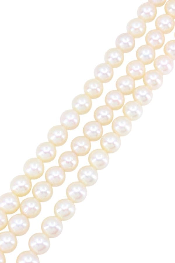 BRACELET DE PERLES 3 RANGS — vue 3