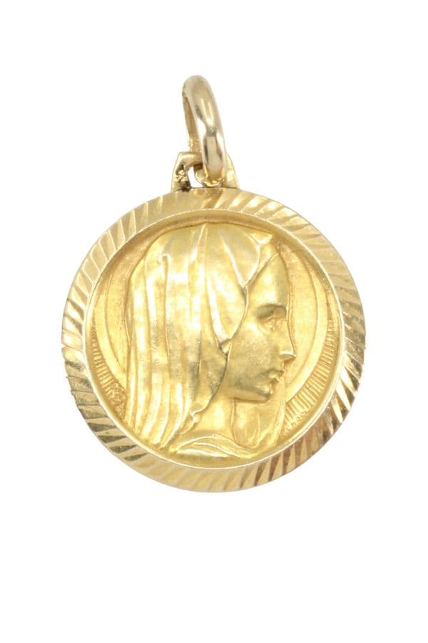 MÉDAILLE VIERGE ANCIENNE — vue 1