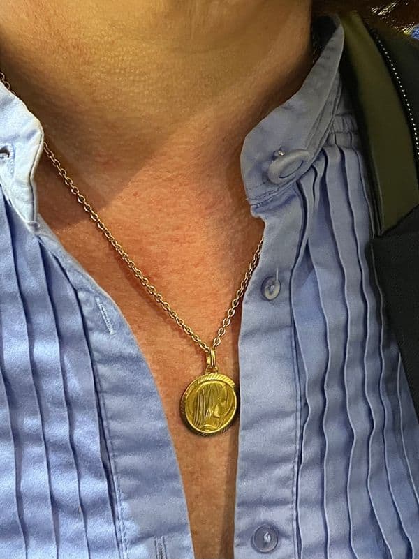 MÉDAILLE VIERGE ANCIENNE — vue 2