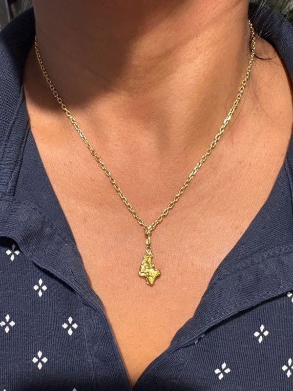 PENDENTIF PÉPITE NATURELLE — vue 2
