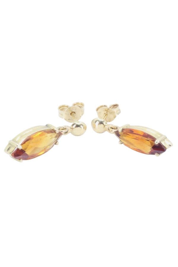 BOUCLES D'OREILLES CITRINES — vue 3