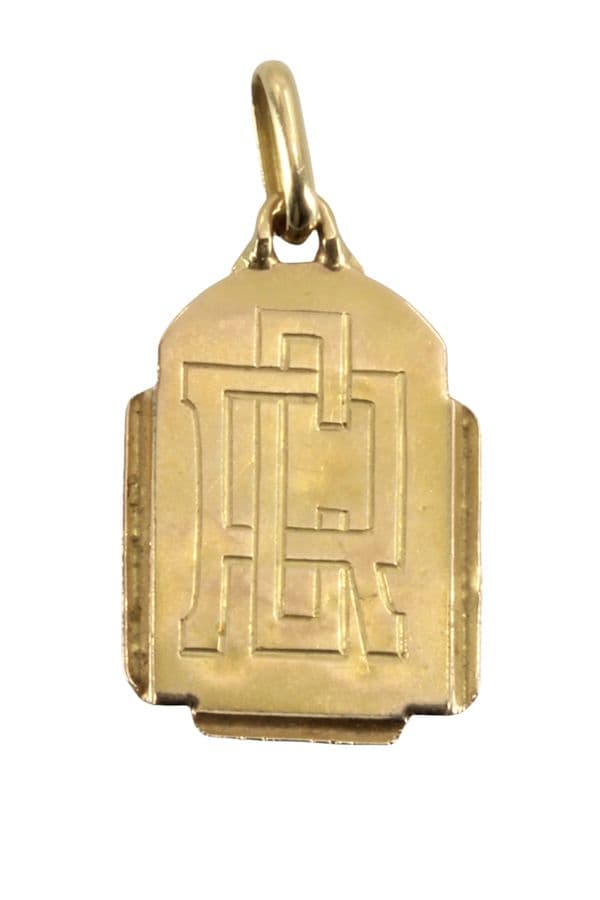 MÉDAILLE SAINT CHRISTOPHE ART-DÉCO — vue 3