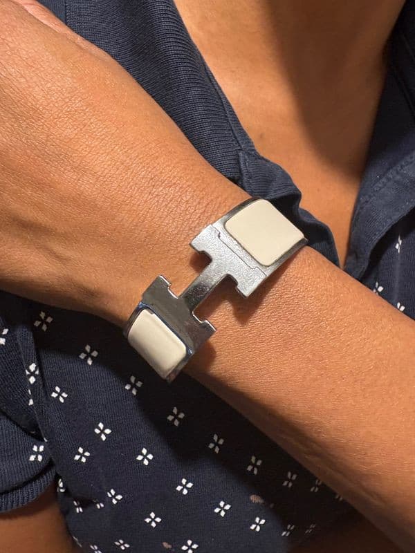 BRACELET HERMES CLIC H LARGE — vue 2