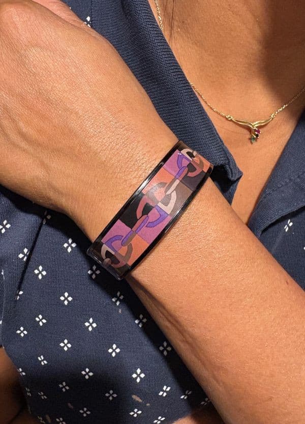 BRACELET HERMES CHAINE D'ANCRE EMAIL — vue 2