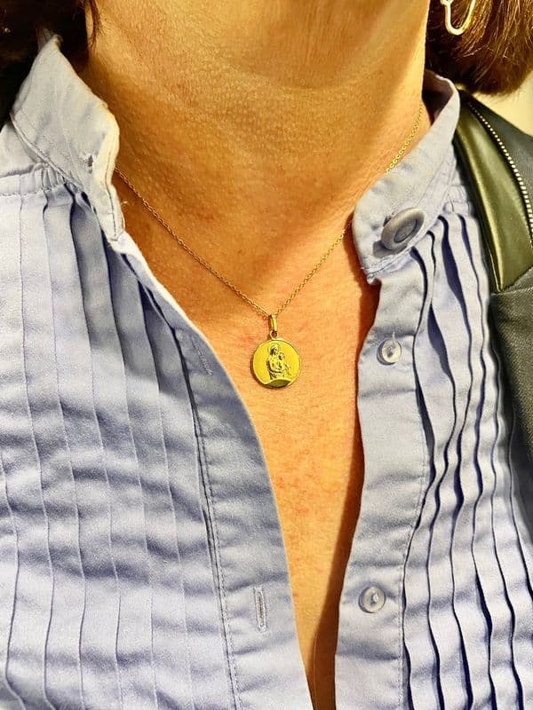 MÉDAILLE RELIGIEUSE SIGNÉE AUGIS-MAZZONI — vue 2