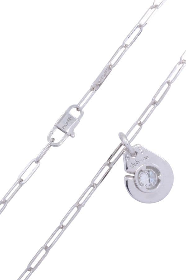 COLLIER DINH VAN MENOTTE R10 DIAMANT — vue 3