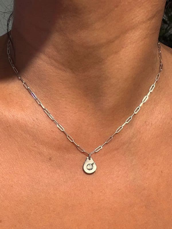 COLLIER DINH VAN MENOTTE R10 DIAMANT — vue 2