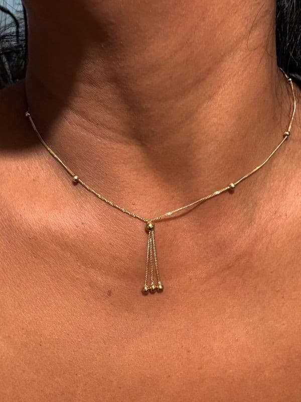 COLLIER BOULES MODERNE — vue 2