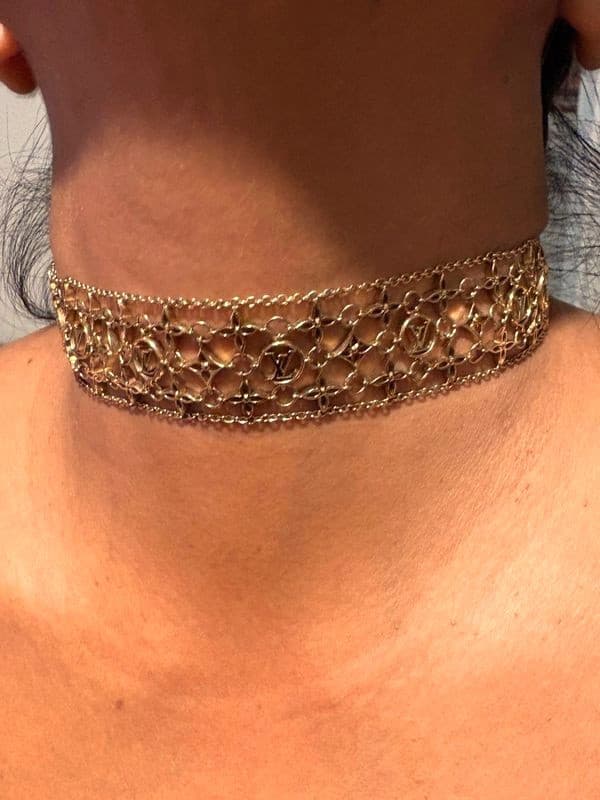 COLLIER LOUIS VUITTON "CHOKER FILIGRAM" — vue 2