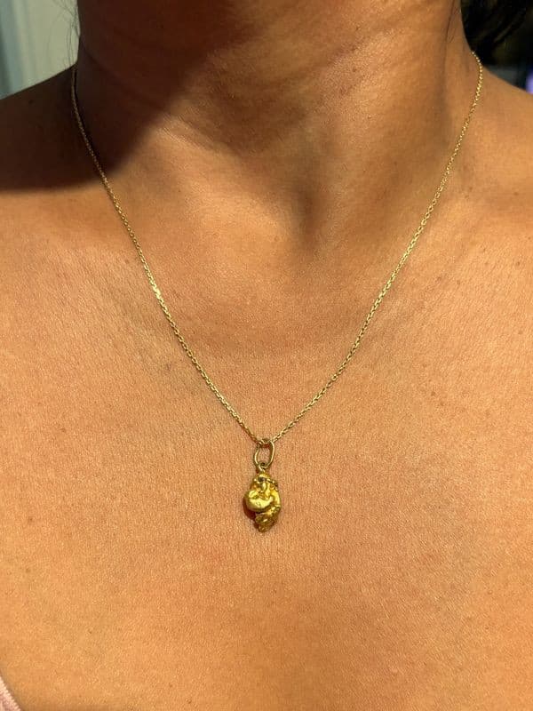 PENDENTIF PÉPITE NATURELLE — vue 2