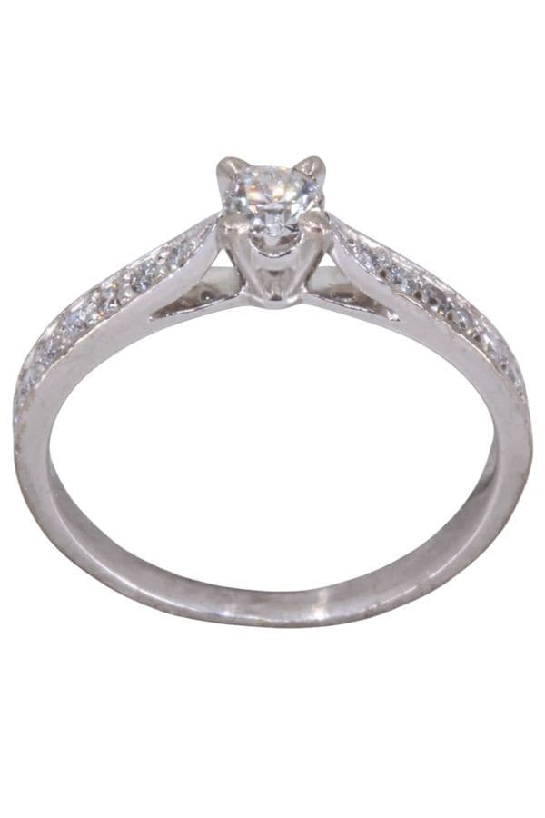 SOLITAIRE MODERNE DIAMANTS — vue 1