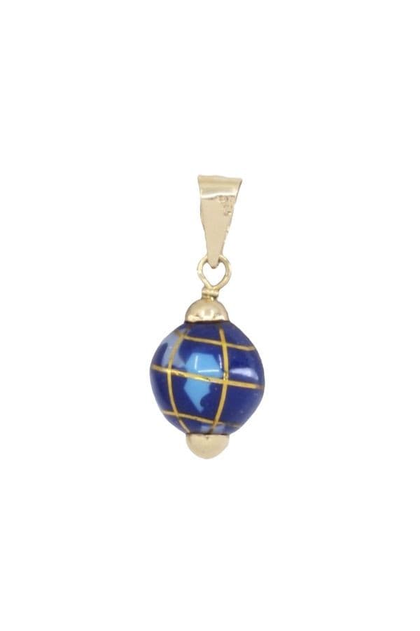 PENDENTIF GLOBE ÉMAILLÉ — vue 1