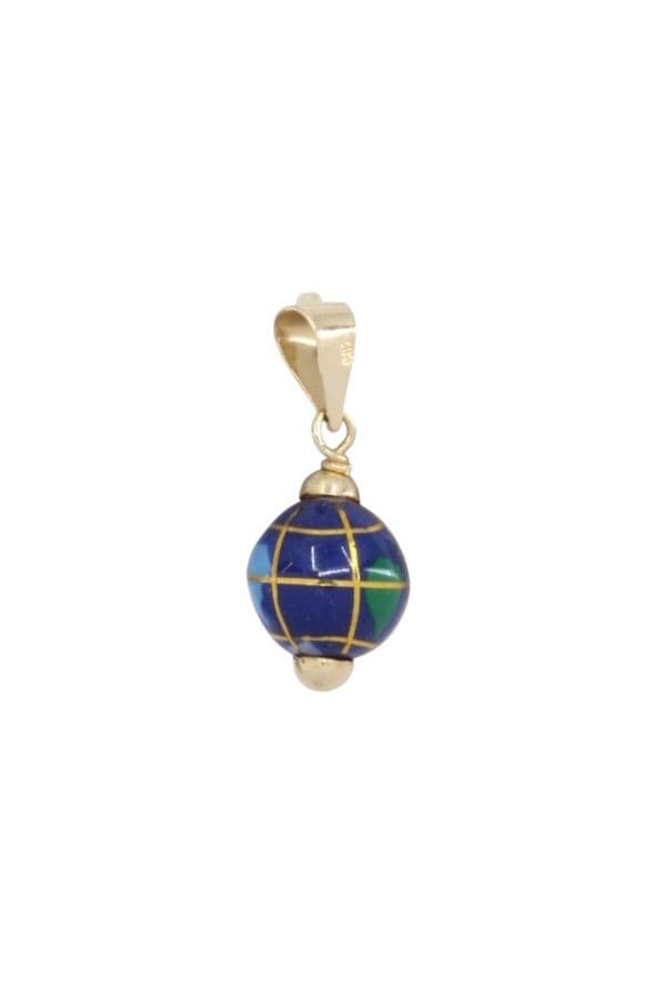PENDENTIF GLOBE ÉMAILLÉ — vue 3