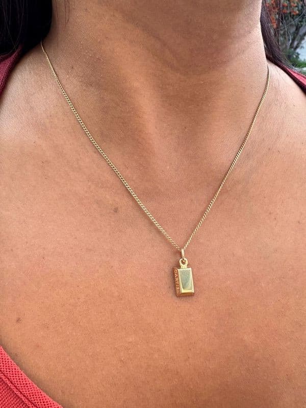 PENDENTIF LINGOT CARTIER 1/8 Oz — vue 2