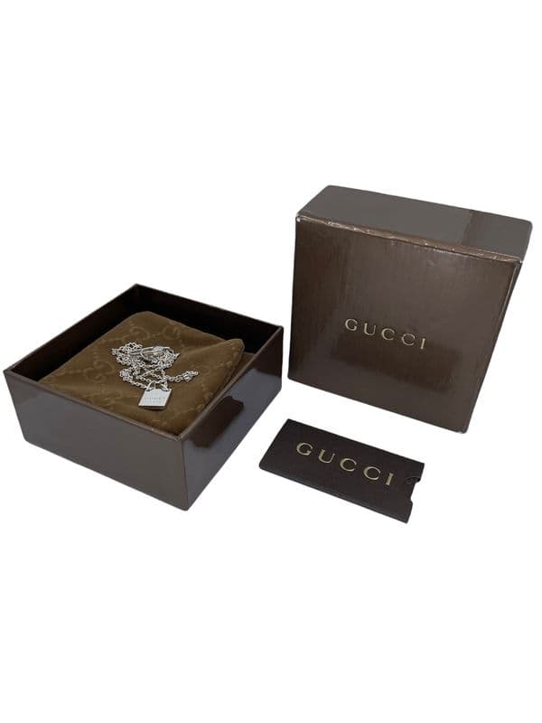 COLLIER ARGENT GUCCI — vue 2