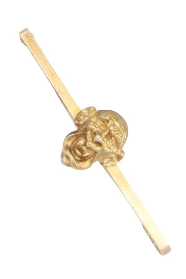 BROCHE MASQUE SATIRIQUE — vue 1