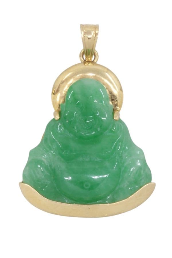 PENDENTIF BOUDDHA EN JADE — vue 1