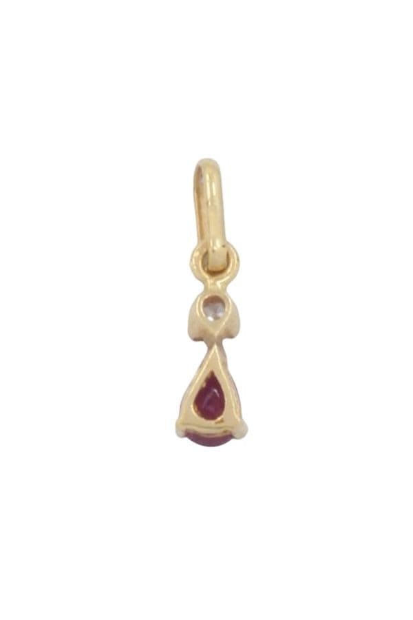 PENDENTIF RUBIS ET DIAMANT — vue 2