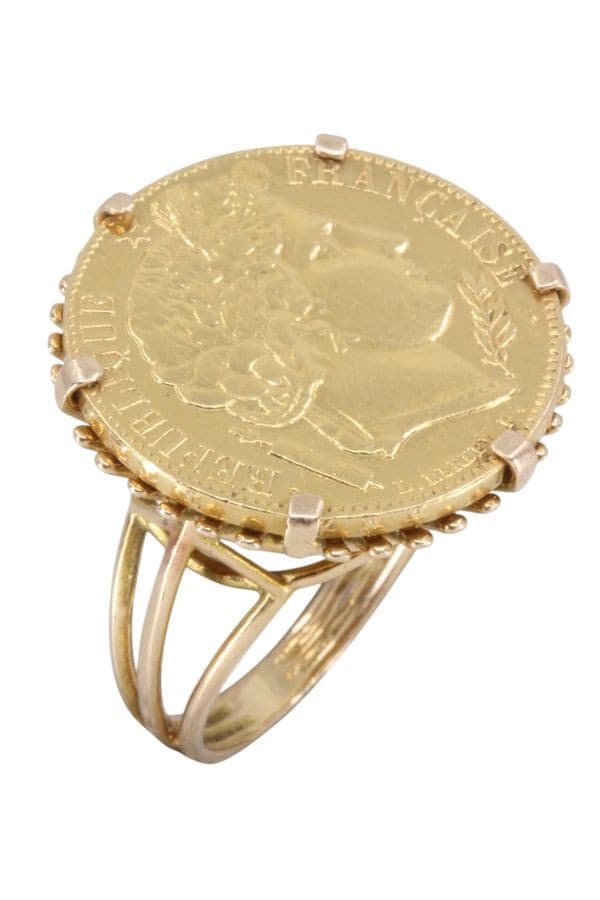 BAGUE PIÈCE 20 FRANCS — vue 3