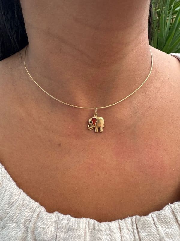 PENDENTIF ELEPHANT — vue 2