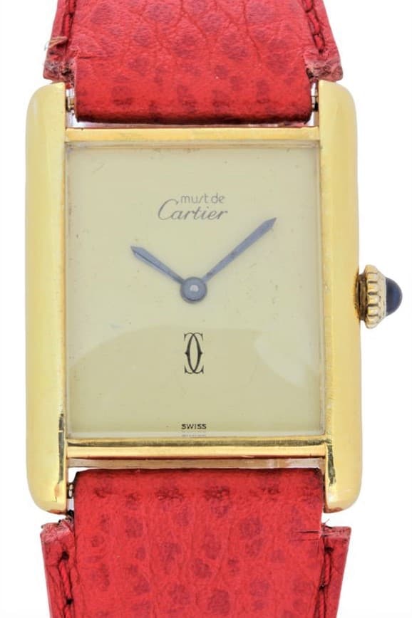 CARTIER MUST DE TANK VERMEIL — vue 1