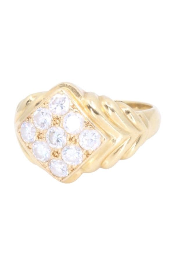 BAGUE PAVÉE DIAMANTS — vue 6