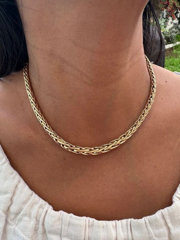 COLLIER MAILLE PALMIER — vue 2