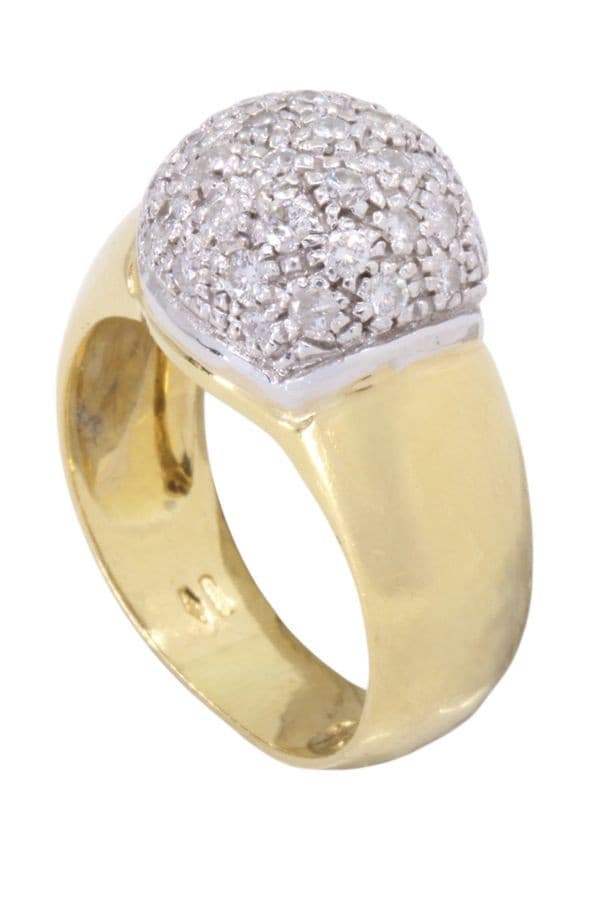 BAGUE DÔME DIAMANTS — vue 4