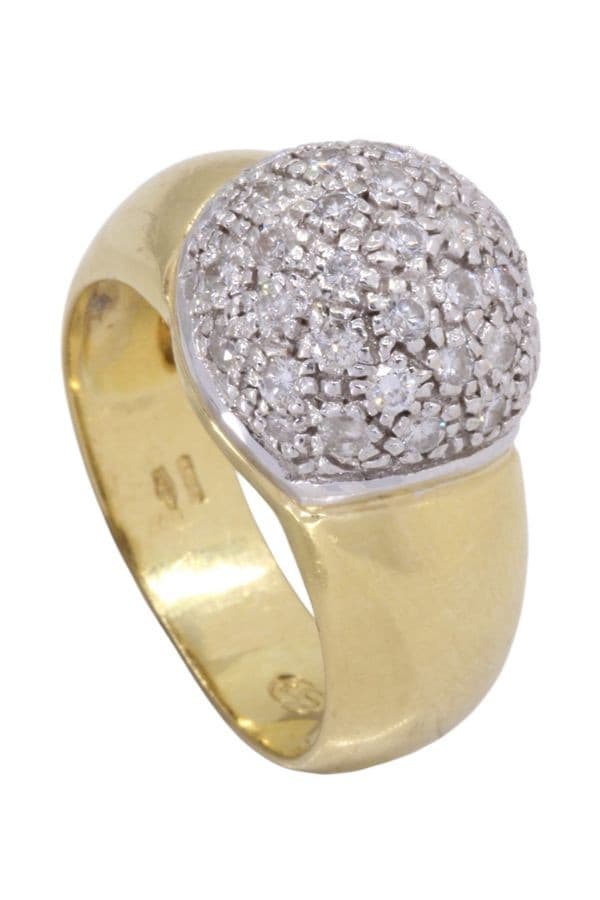 BAGUE DÔME DIAMANTS — vue 5
