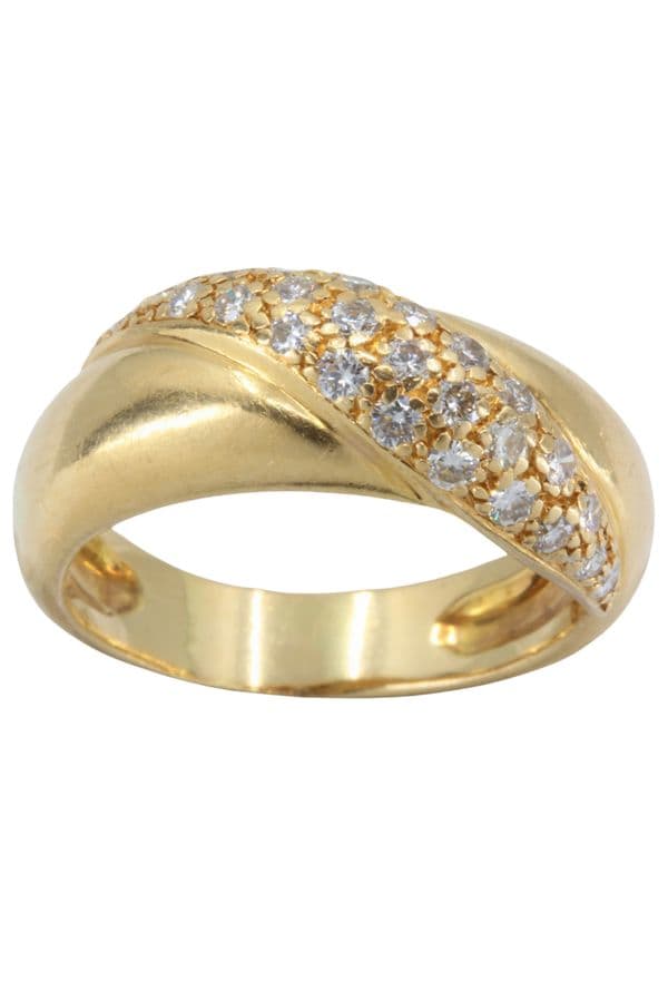 BAGUE JONC DIAMANTÉ — vue 1