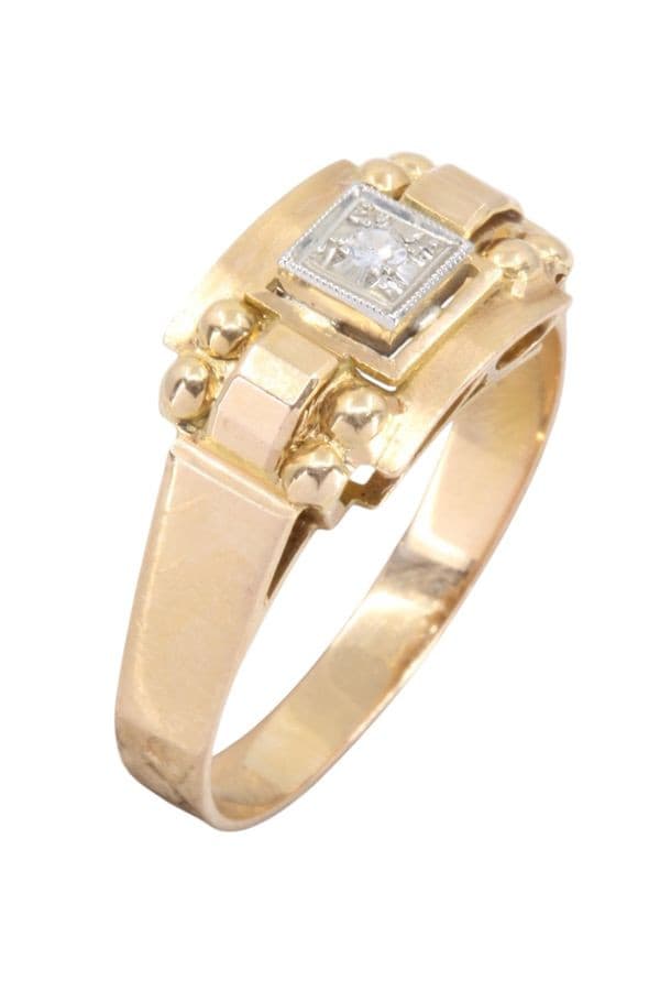 BAGUE DIAMANT 1950' — vue 3