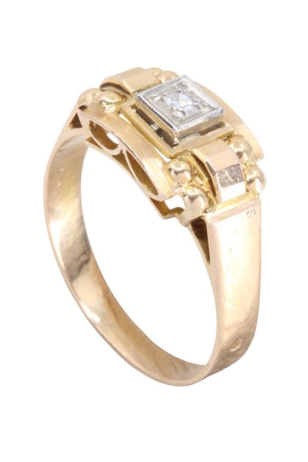 BAGUE DIAMANT 1950' — vue 4