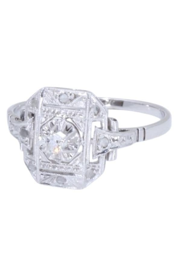 BAGUE ART-DÉCO DIAMANTS — vue 5