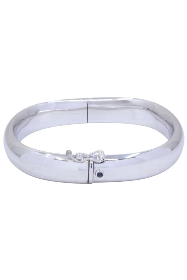 BRACELET JONC OUVRANT SAPHIR — vue 3