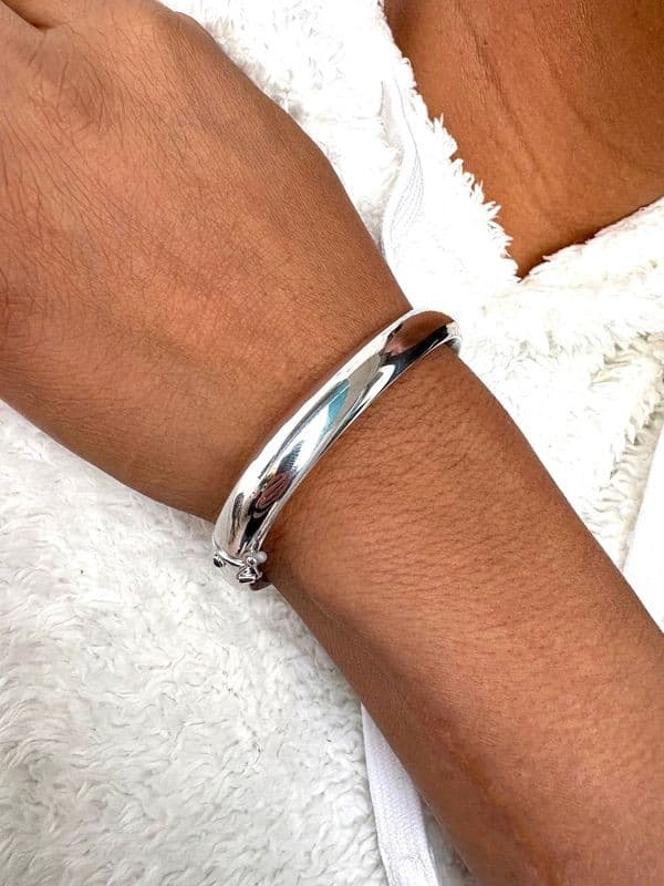 BRACELET JONC OUVRANT SAPHIR — vue 2